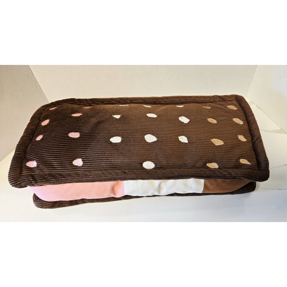 Target Room Essentials Neapolitan Ice Cream Sandwich Plush Throw Pillow Novelty